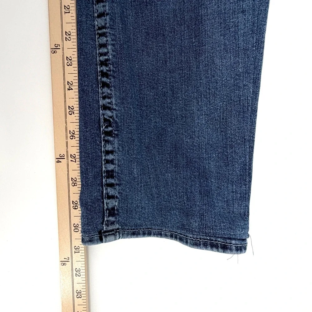 True Religion Straight Leg Jeans Mens 40 Blue Good Horseshoe Stitch Denim